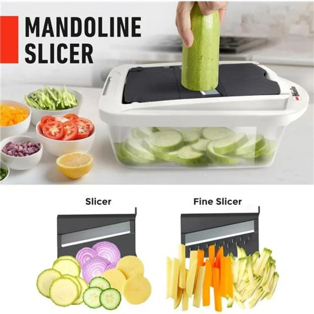 Mueller Pro-Series 10-in-1 Vegetable Chopper Onion Mincer Cutter Dicer Slicer